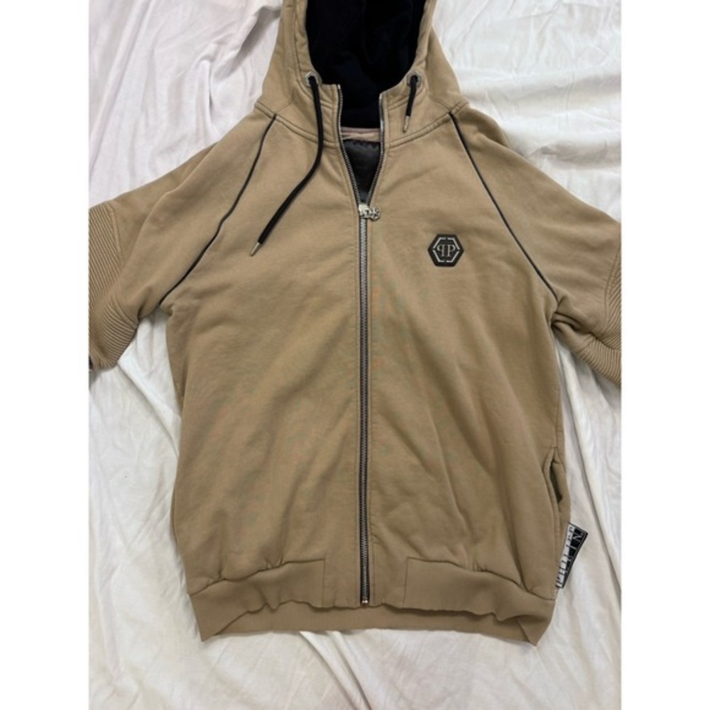 Men Philipp Plein Tan Black Convertible Sweatsuit Set Hardware Logo size XXXL - Picture 16 of 16